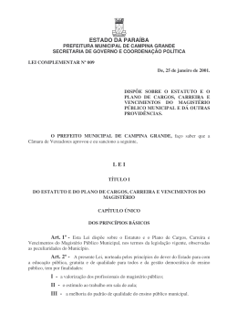 ESTADO DA PARA&Iacute;BA L E I
