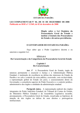 PROJETO DE LEI - Procuradoria