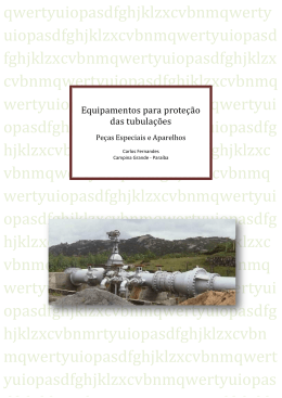 Equipamentos para prote&ccedil;&atilde;o das tubula&ccedil;&otilde;es