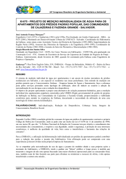 22&ordm; Congresso Brasileiro de Engenharia Sanit&aacute;ria e