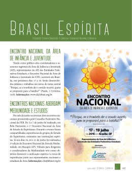 Encontro Nacional da &Aacute;rea de Inf&acirc;ncia e Juventude Encontros