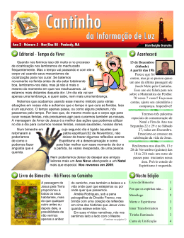 Edi&ccedil;&atilde;o 11 - Grupo Esp&iacute;rita Cantinho de Luz