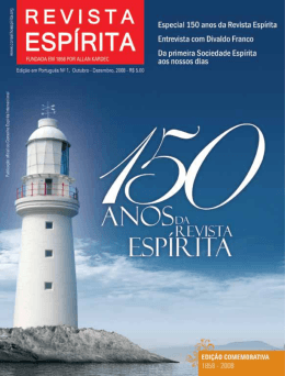 Introdu&ccedil;&atilde;o &agrave; Revista Esp&iacute;rita