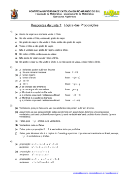 Respostas da Lista 1