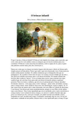 O brincar infantil