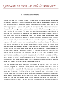 A fome mais mortífera - Plano Nacional de Leitura