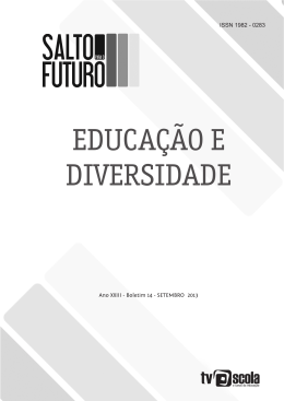 EDUCA&Ccedil;&Atilde;O E DIVERSIDADE - Base Integradora da TV Escola