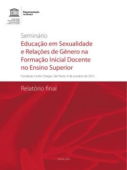 Seminário Educação em Sexualidade e Relações de