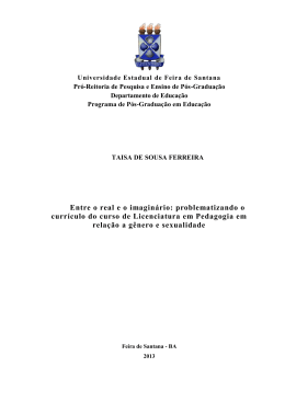 Entre o real e o imagin&aacute;rio: problematizando o curr&iacute;culo do curso de