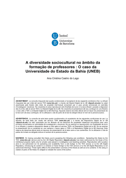 A diversidade sociocultural em âmbito da formação de