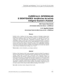 CURRÍCULO, DIFERENÇAS E IDENTIDADES