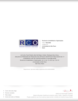 Redalyc.AN&Aacute;LISE DO PROBLEMA DE PESQUISA DOS ARTIGOS
