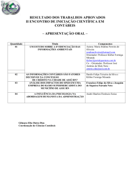 RESULTADO DOS ARTIGOS