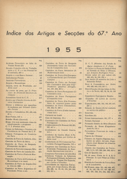 indice dos Artigos e Sec&ccedil;&otilde;es do &oacute;7.&deg; Ano