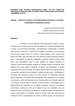 RESUMOS DOS ARTIGOS PRODUZIDOS COMO TCC DO