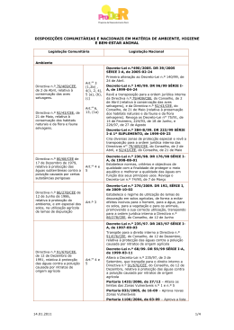 Ambiente, Higiene e Bem-estar Animal Ambiente, Higiene