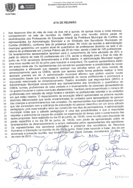 Ata de negociação da educação dia 19.05.2015