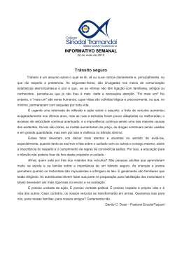 Informativo 22/05/2015 - Colégio Sinodal Tramandaí