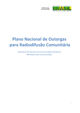 Radiodifusão Comunitária - Ministério das Comunicações