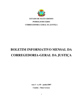 Boletim Informativo - Julho de 2007