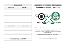 2&ordf; rodada - Palmeiras