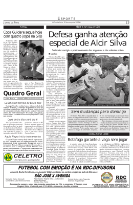 Defesa ganha aten&ccedil;&atilde;o especial de Alcir Silva