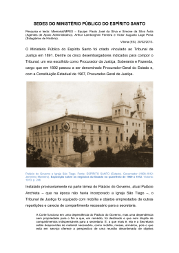 SEDES DO MINIST&Eacute;RIO P&Uacute;BLICO DO ESP&Iacute;RITO SANTO