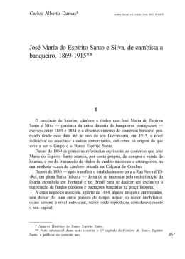 Jos&eacute; Maria do Esp&iacute;rito Santo e Silva, de cambista a