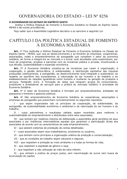ESTADO DO ESPIRITO SANTO &ndash; Lei PEFES