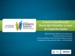 A nova classifica&ccedil;&atilde;o fiscal dos Estados: o caso do Esp&iacute;rito Santo