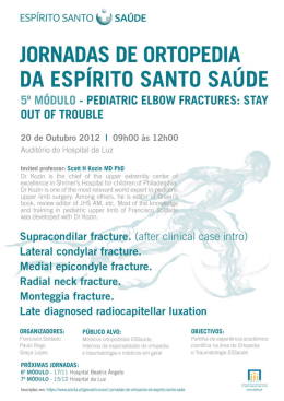 Jornadas de Ortopedia Espírito Santo Saúde