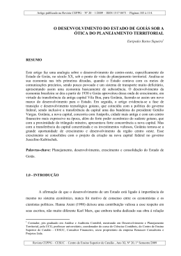 7. o desenvolvimento do estado de goiás sob a