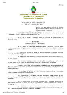 GOVERNO DO ESTADO DE GOI&Aacute;S