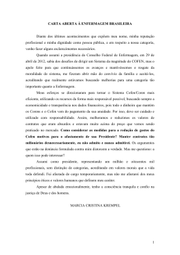 Carta aberta à enfermagem brasileira.