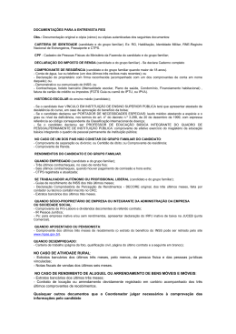 documenta&ccedil;&atilde;o fies