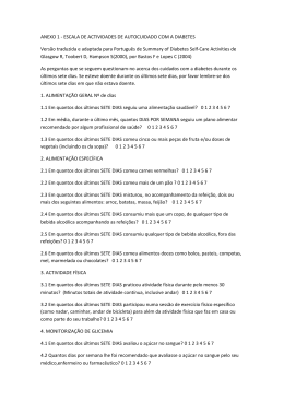 escala de atividades de autocuidado com a diabetes