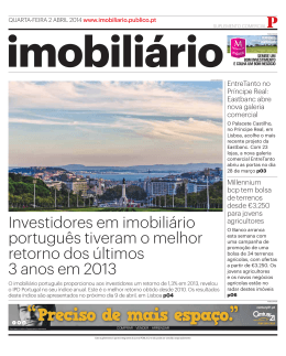 Investidores em imobili&aacute;rio portugu&ecirc;s tiveram o