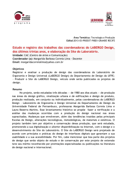 Estudo e registro dos trabalhos das coordenadoras do LABERGO