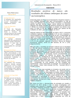 Resultados positivos de mar&ccedil;o s&atilde;o resultados dos &uacute;ltimos