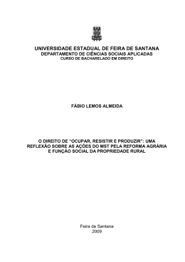 UNIVERSIDADE ESTADUAL DE FEIRA DE SANTANA