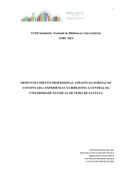 Desenvolvimento profissional atrav&eacute;s da forma&ccedil;&atilde;o continuada