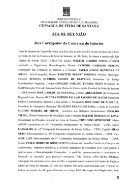 Ata da reunião com a sociedade civil