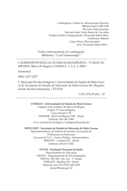 Forma&ccedil;&atilde;o de professores ind&iacute;genas em servi&ccedil;o