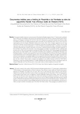 Documentos in&eacute;ditos para a hist&oacute;ria do Maranh&atilde;o e do Nordeste na