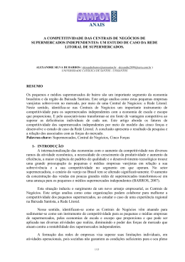 A COMPETITIVIDADE DAS CENTRAIS DE NEG&Oacute;CIOS DE