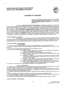 SECRETARIA DE ESTADO DA EDUCA&Ccedil;&Atilde;O GRUPO DE