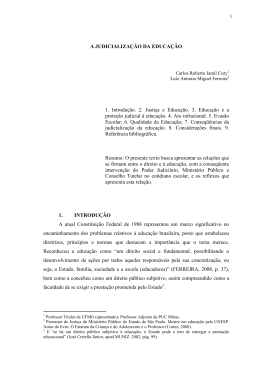 A JUDICIALIZA&Ccedil;&Atilde;O DA EDUCA&Ccedil;&Atilde;O - corrigido