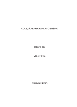 Espanhol - Volume 16 - Ministério da Educação
