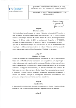 Complemento Regulamentar Especifico de Curso