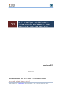 Bilhete de Identidade dos Indicadores de Contratualiza&ccedil;&atilde;o